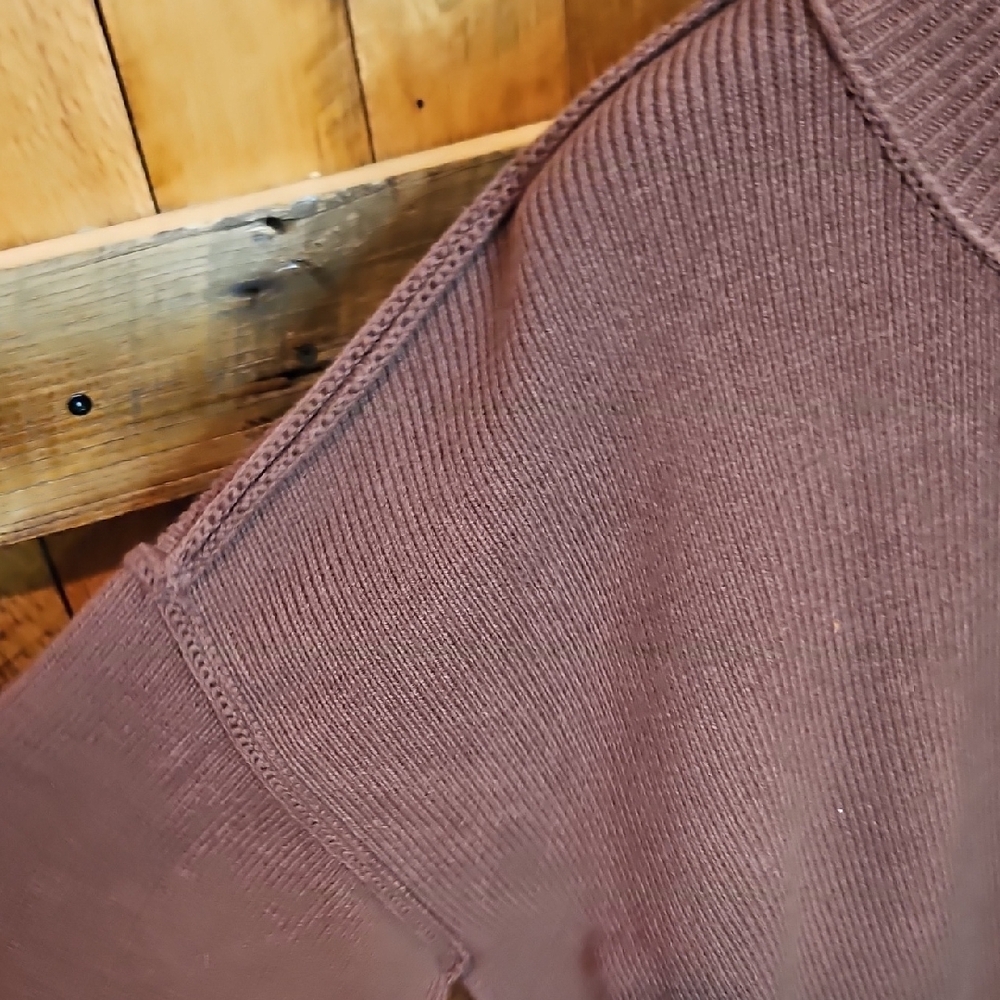 216 Zenana Cozy Brown Sweater - Picture 4 of 7